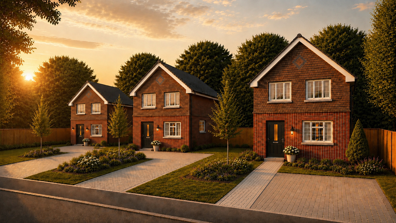 Exterior CGI of Beech Avenue, South Croydon